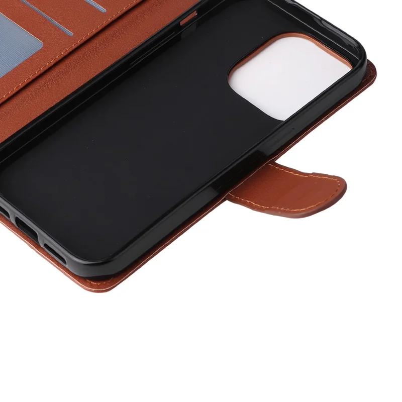 Phone Case For Oppo A5 Pro 5G (Global) / 4G (Global) / A5 Energy 5G (China) , Wallet Stand View PU Leather Cover with Wrist Strap - Brown