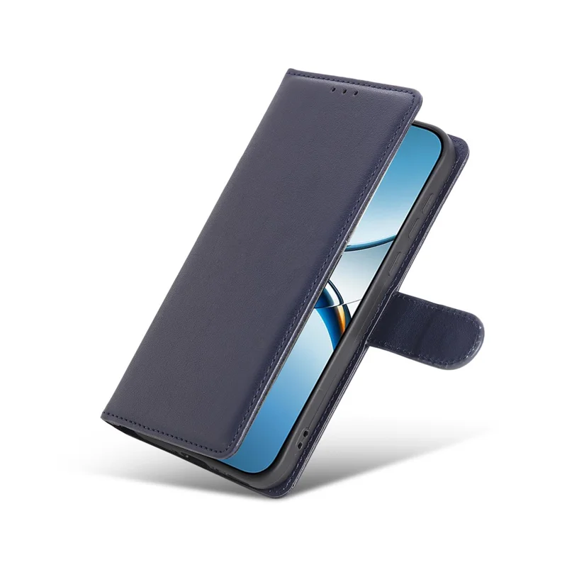 Étui portefeuille pour Oppo Find X8 5G avec support, housse de téléphone en cuir PU avec dragonne - Bleu