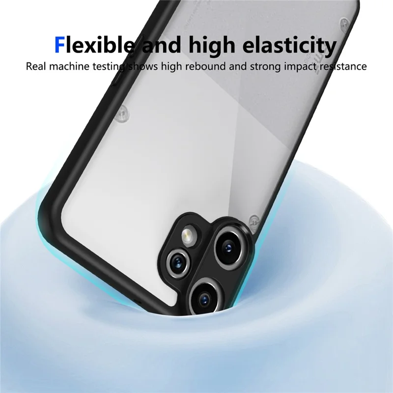 Funda para Nothing CMF Phone 2 Pro Efecto Mate Tacto Suave Transparente PC + TPU Antigolpes Carcasa Trasera - Negro