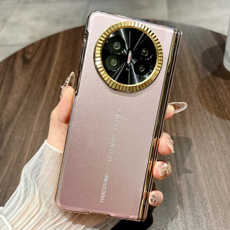 For Huawei Mate X5 Case Hard PC Protective Electroplated Phone Cover - Pink