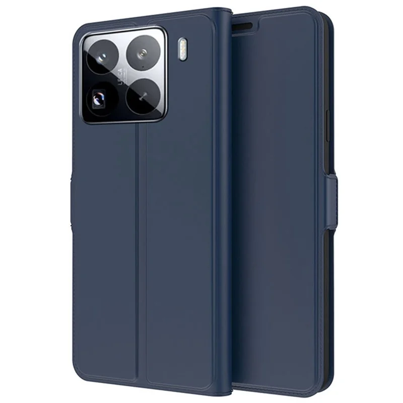 For Xiaomi 15S Pro Case Shockproof TPU Inner Shell Leather Phone Cover Card Slot - Blue