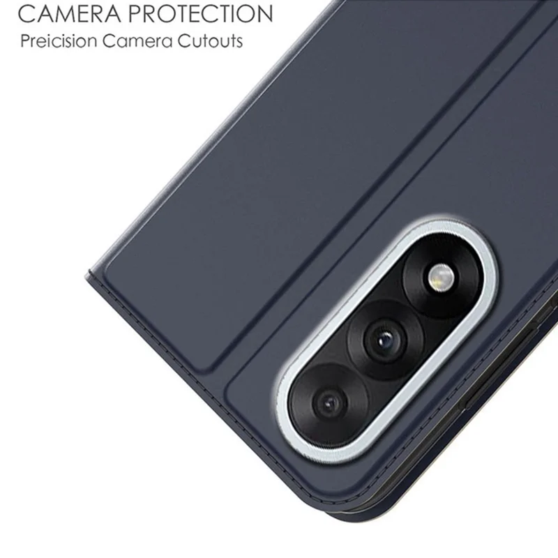 Étui OnePlus Ace 5 Ultra 5G en cuir PU avec support et porte-cartes - Bleu