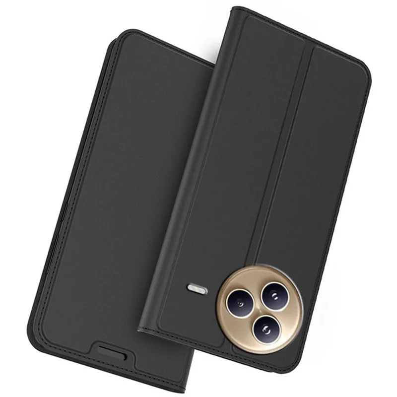 Für Xiaomi Civi 5 Pro 5G Hülle Leder Handyhülle mit Kartenfach Ständer - Schwarz