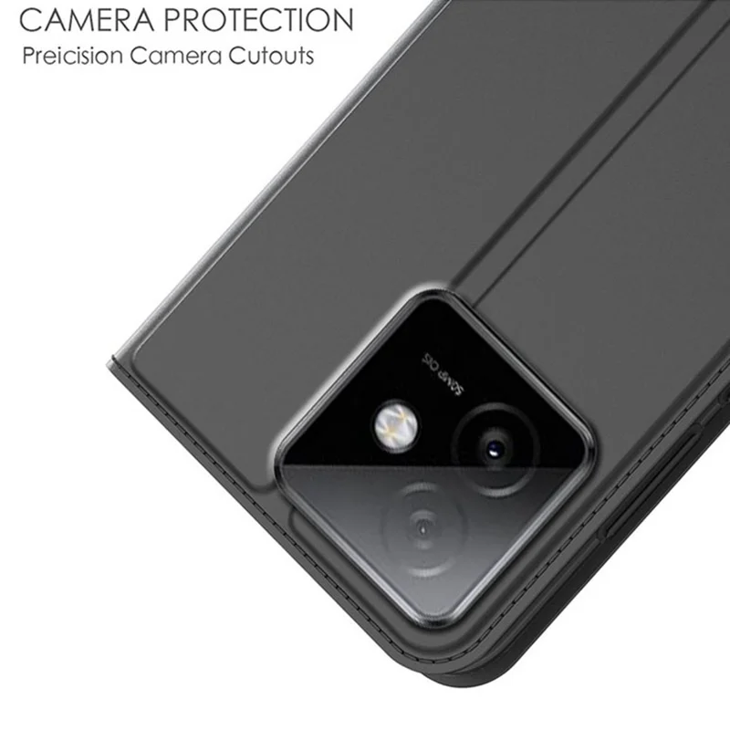 Étui For Honor X60 GT 5G en cuir PU avec support et porte-cartes - Noir