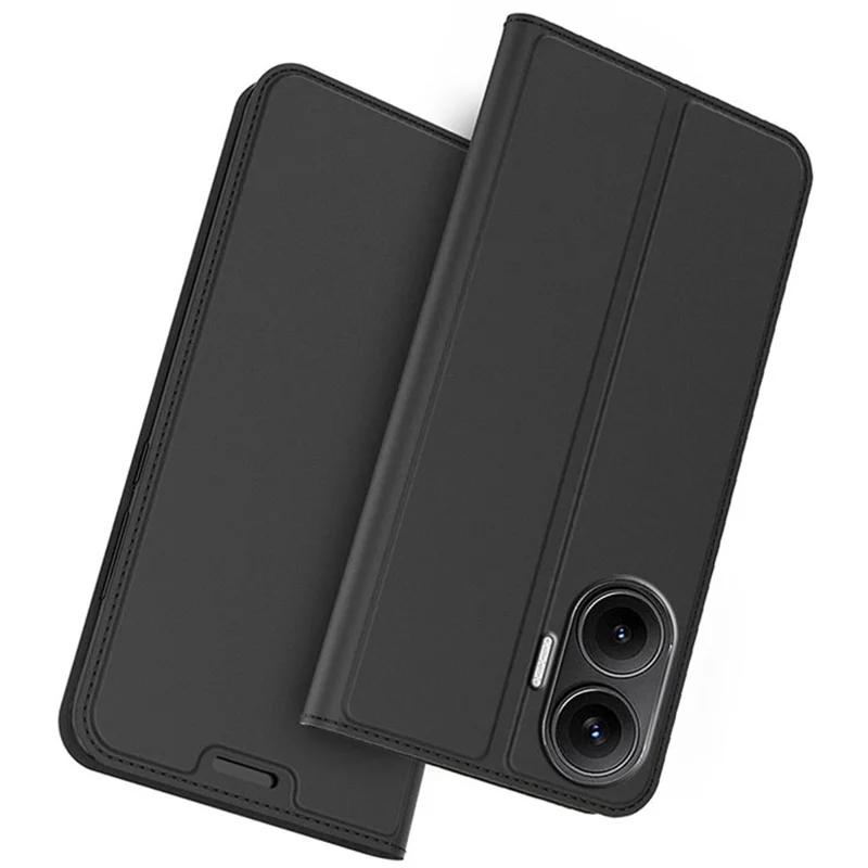 Для Xiaomi Redmi Turbo 4 Pro 5G Чехол кожаный телефонный чехол с держателем для карт - Черный