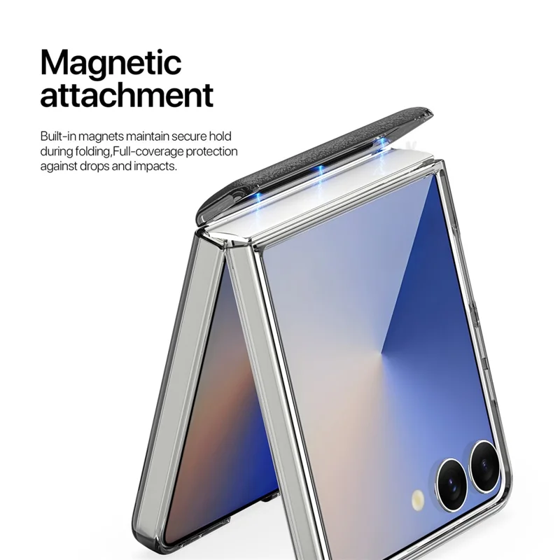 DUX DUCIS STEX Serie per Samsung Galaxy Z Flip7 5G Cover con Motivo a Stelle in Pelle PU + PC per Smartphone