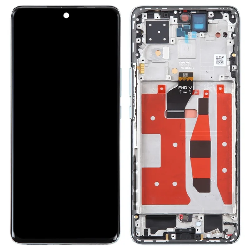 Conjunto de Tela OLED e Digitalizador de Grau OEM para Honor 60 Pro TNA-AN00 + Moldura (Sem Logo) - Verde