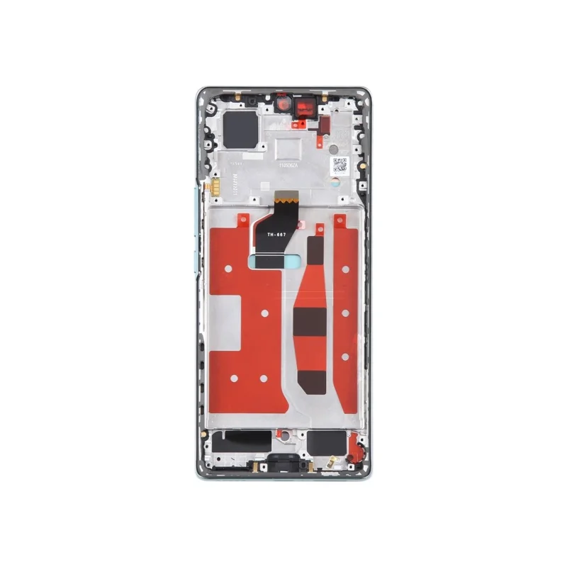 For Honor 60 LSA-AN00 OEM-Qualitätsstufe S OLED-Bildschirm und Digitizer-Einheit + Rahmen (Ohne Logo) - Grün