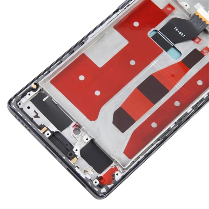 For Honor 60 LSA-AN00 OEM Grade S OLED Screen and Digitizer Assembly + Frame (Without Logo) - Black