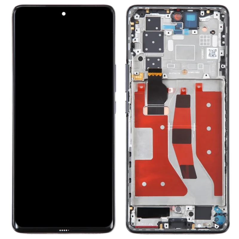 For Honor 70 Pro 5G SDY-AN00 OEM-Qualitätsstufe S OLED-Bildschirm und Digitizer-Einheit + Rahmen (Ohne Logo) - Schwarz