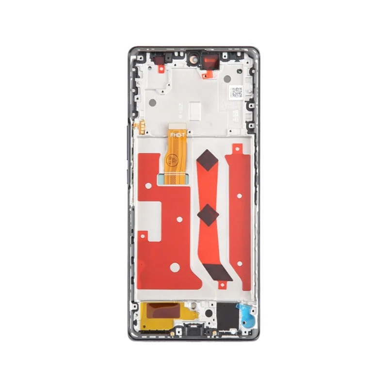 For Honor 80 SE GIA-AN8 Assemblage de l'écran OLED de qualité OEM et numériseur + Châssis (Sans logo) - Noir