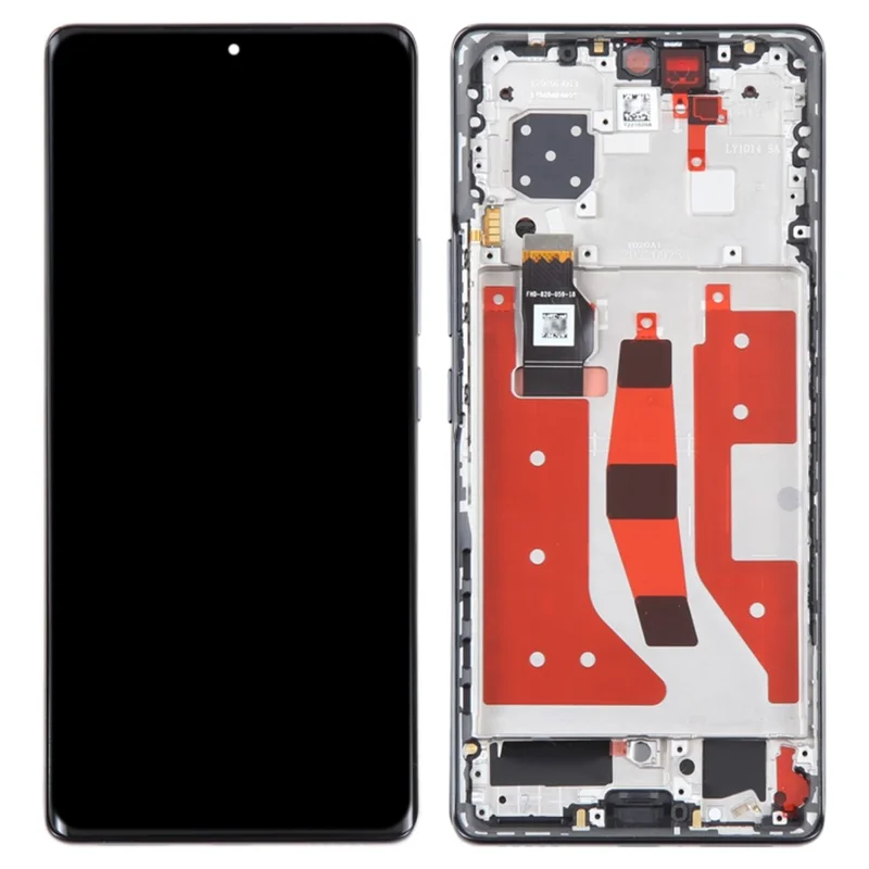 For Honor 80 5G ANN-AN00 OEM Grade S OLED Screen and Digitizer Assembly + Frame (Without Logo) - Black