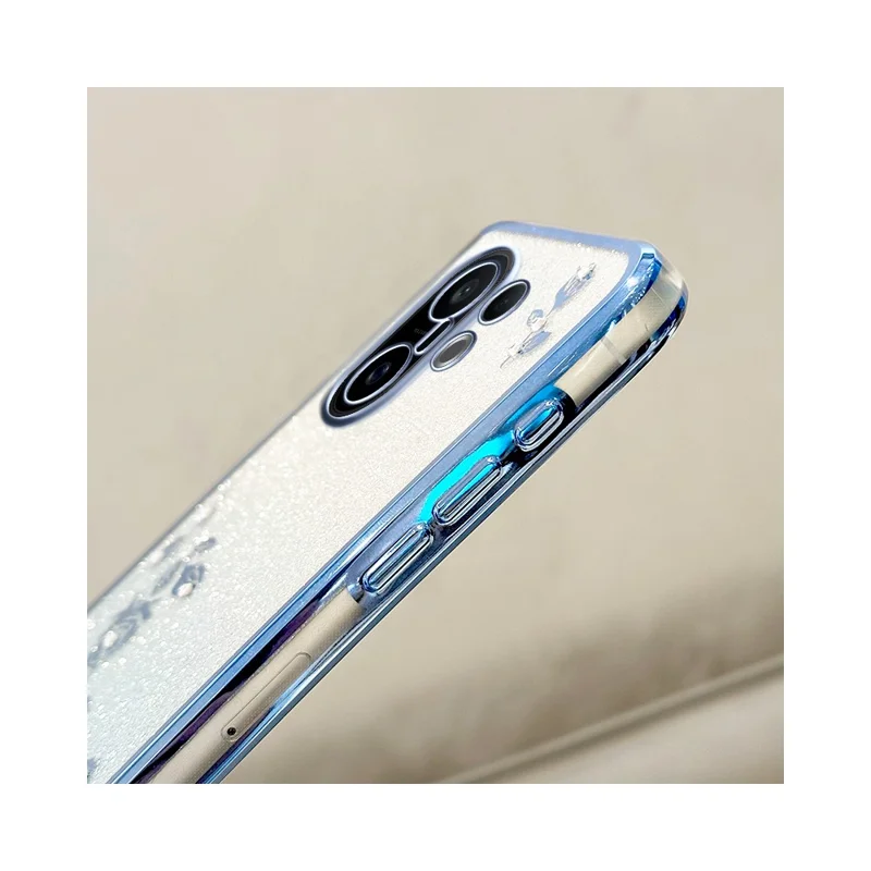 Чехол KADEM для смартфона vivo S30 Pro mini 5G с цветочным узором, градиентный, с ремешком - Розовое золото