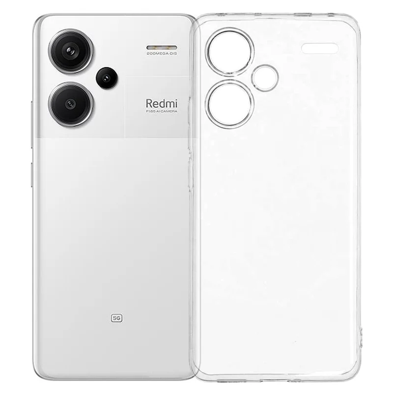 UNITHIN For Xiaomi Redmi Note 13 Pro+ 5G Case Ultra Thin 0.7mm Clear TPU Anti Drop Phone Cover Precise Cutouts
