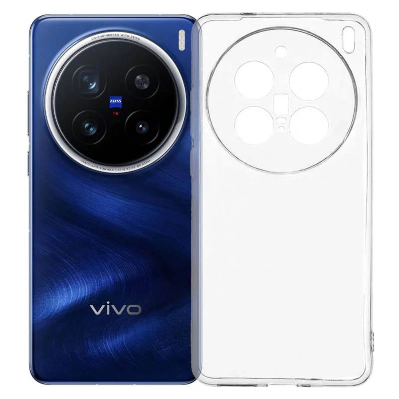 UNITHIN For vivo X200 Pro 5G Case Ultra Thin 0.7mm Clear TPU Anti Drop Phone Cover Precise Cutouts