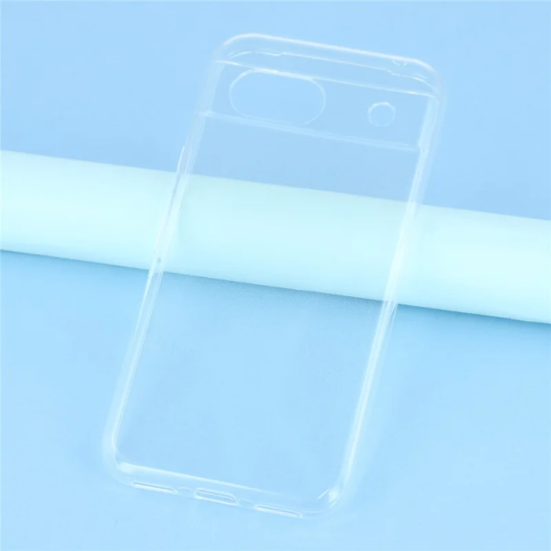 UNITHIN Per Google Pixel 8a Cover Ultra Sottile 0,7mm Trasparente TPU Antiurto Custodia per Telefono con Ritagli Precisi