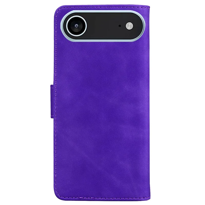 For iPhone Air Stand Case PU Leather Phone Cover Butterfly Printed - Purple