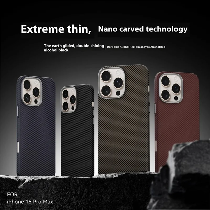 Funda GKK para iPhone 16 Pro Max Compatible con MagSafe, Ultrafina de PC y TPU - Oro