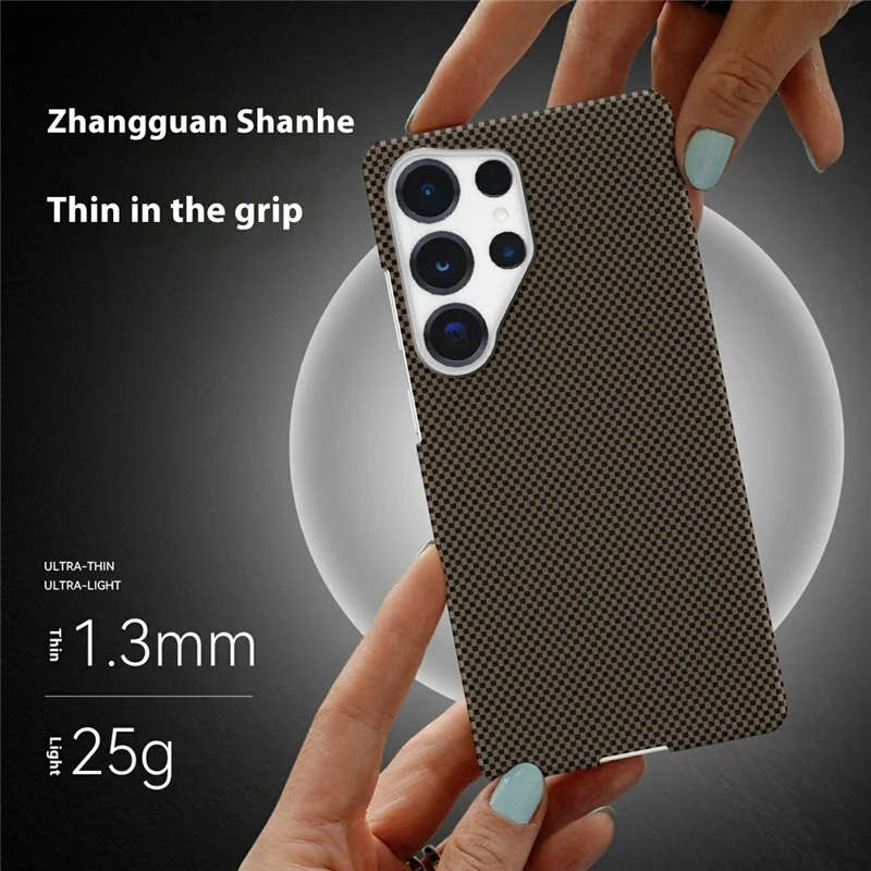 ГКК Для чехла Samsung Galaxy S25 Ultra совместимый с MagSafe ПК + ТПУ Ультратонкий чехол для телефона - Золото