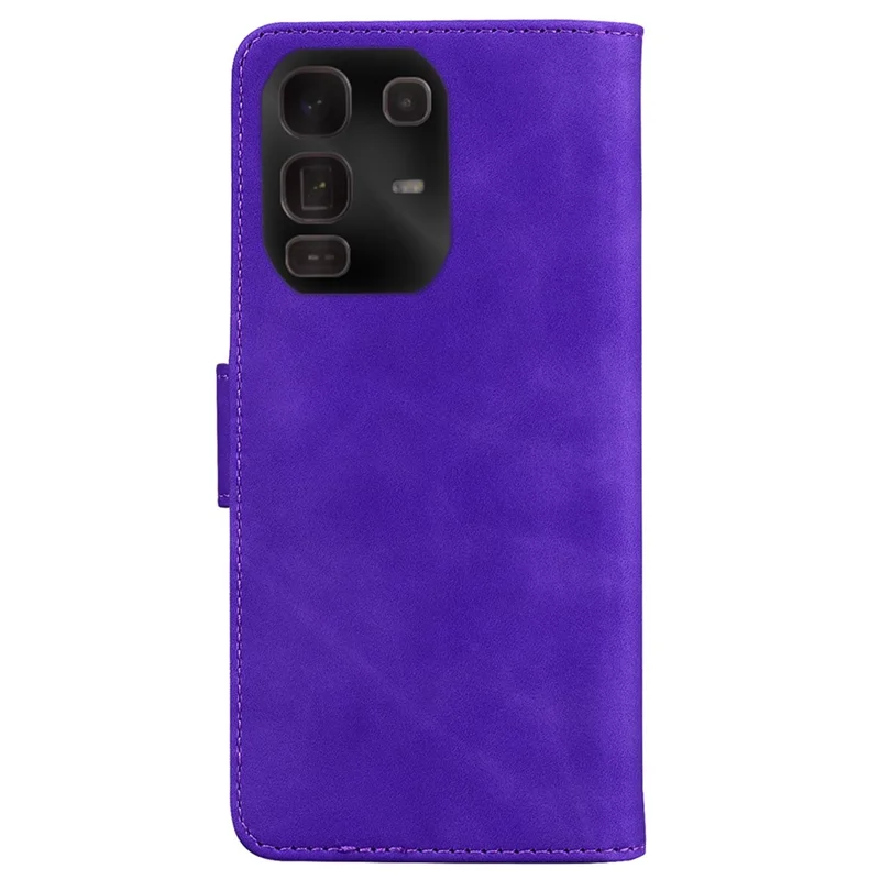 For Infinix Note 50 Pro+ 5G Stand Case PU Leather Phone Cover Butterfly Printed - Purple