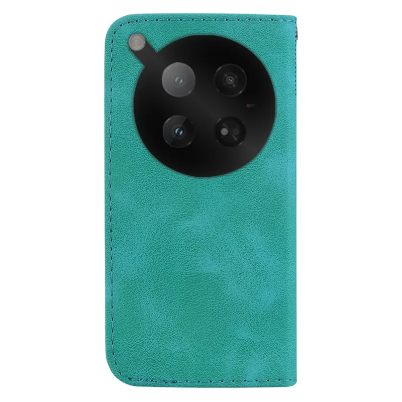For Infinix Zero 40 4G Stand Case 7-Shaped Pattern Imprint Leather Phone Cover with Strap - Green