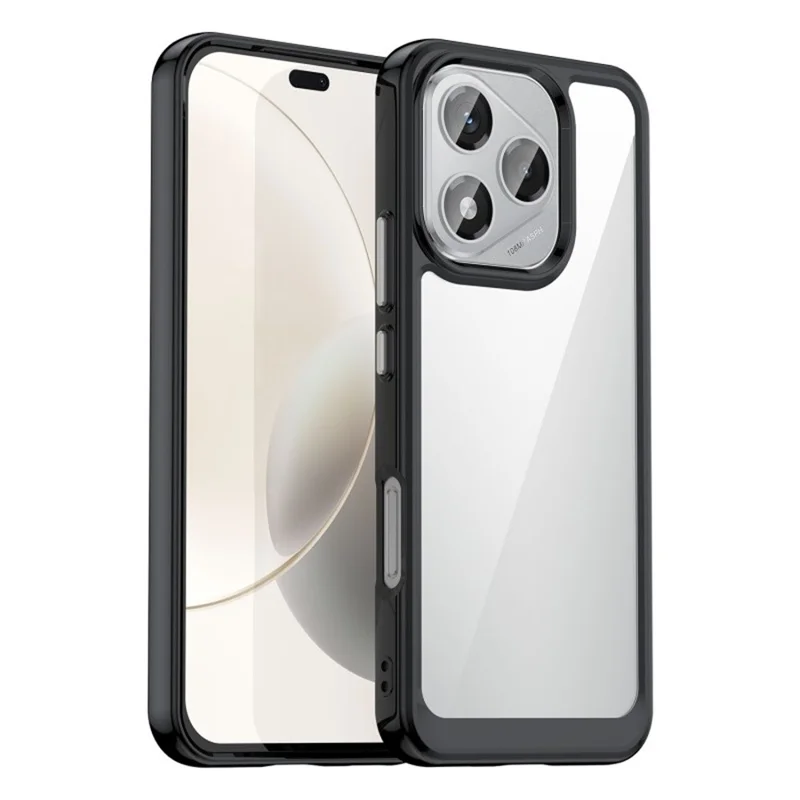 WANLONFENG FM Series For Honor 400 Lite 5G Case Clear TPU Phone Back Cover (Big Lens Hole) - Black