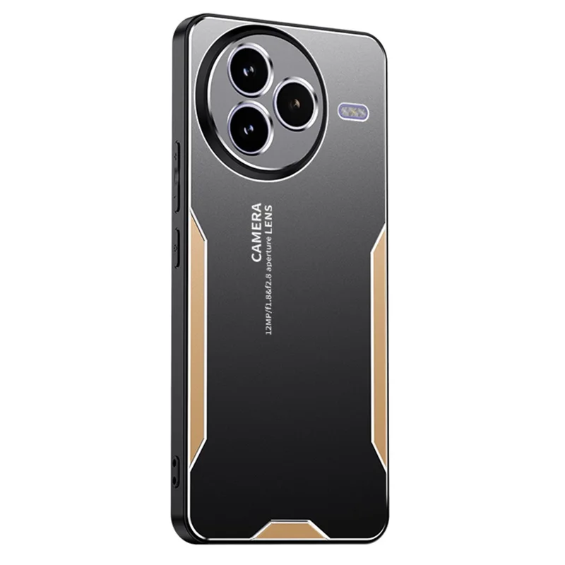 Für Xiaomi Civi 5 Pro 5G Handyhülle Aluminiumlegierung TPU PC Rückabdeckung - Gold