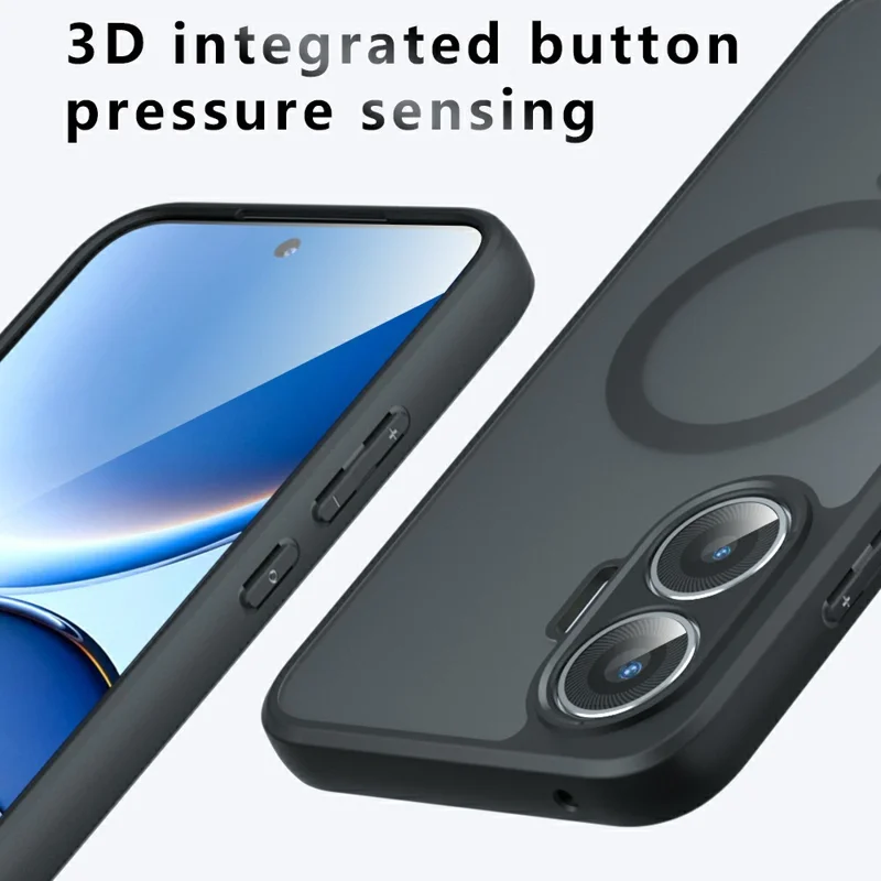 Custodia opaca per Xiaomi Redmi Turbo 4 Pro 5G / Poco F7 5G TPU + Custodia per telefono compatibile con MagSafe in PC