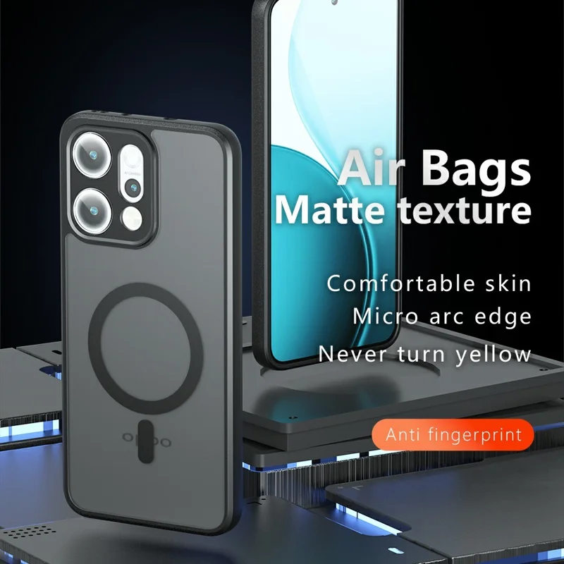 Per Oppo Reno14 Pro 5G (Global) Custodia compatibile con MagSafe TPU+PC Copertina Opaca per telefono