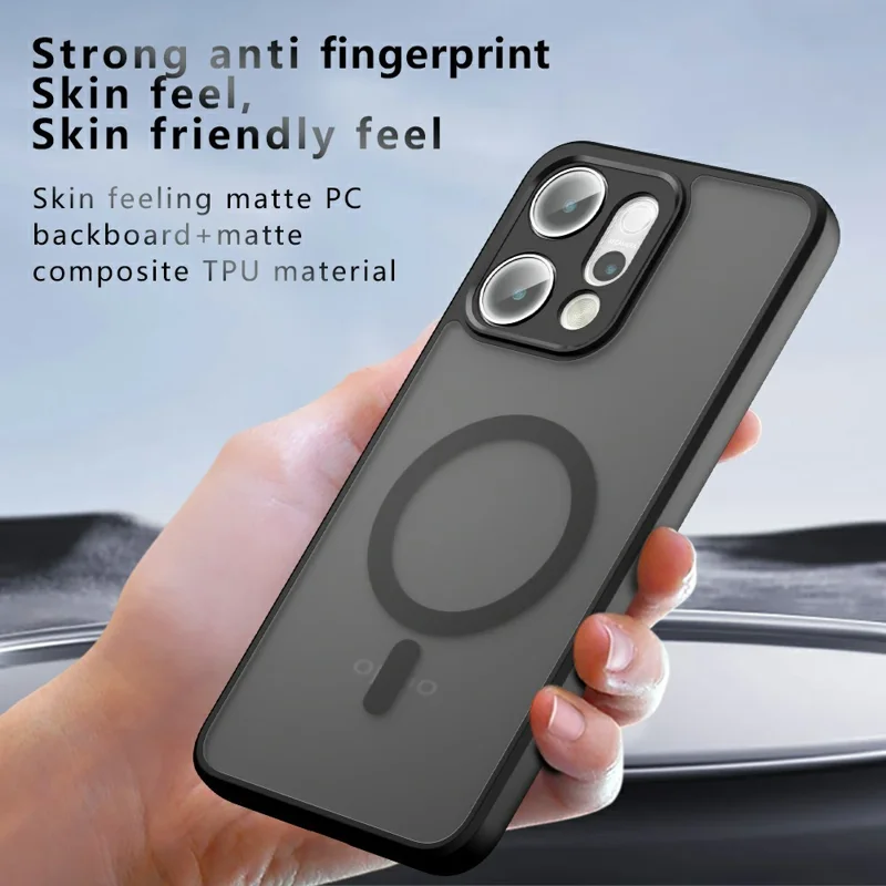 Per Oppo Reno14 Pro 5G (Global) Custodia compatibile con MagSafe TPU+PC Copertina Opaca per telefono