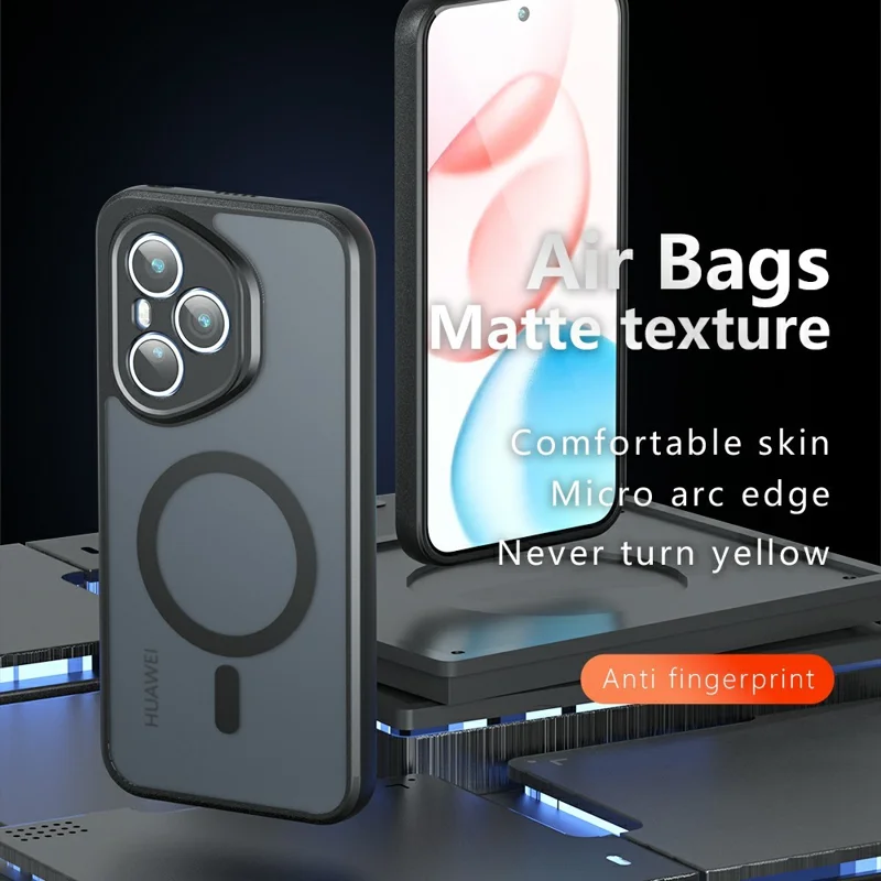 Étui For Honor 400 Pro 5G (Global) Compatible avec MagSafe TPU+PC Coque de Téléphone Mat