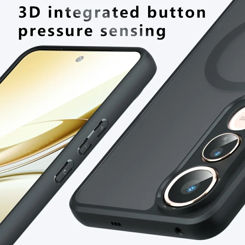 Pour le vivo V50 Lite 5G / V50 Lite 4G Étui Compatible avec MagSafe Housse de Téléphone Mate TPU+PC
