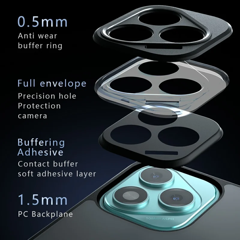 For Honor 400 Lite 5G Case TPU + PC Shockproof Clear Phone Cover