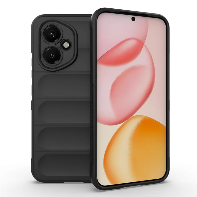 For Honor 400 5G (Global) Case Anti-Drop Soft TPU Rugged Phone Back Cover - Black