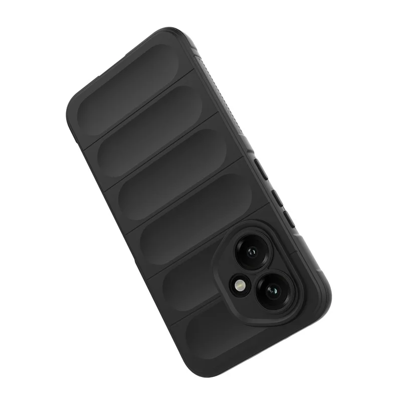 For Honor 400 5G (Global) Case Anti-Drop Soft TPU Rugged Phone Back Cover - Black