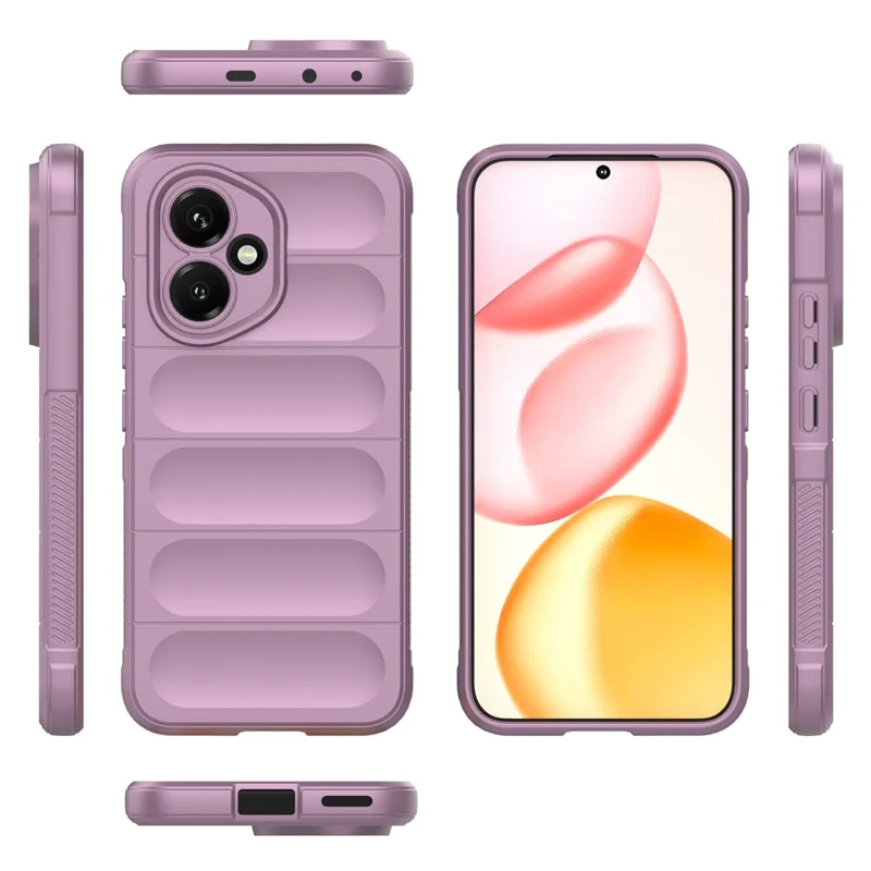 For Honor 400 5G (Global) Case Anti-Drop Soft TPU Rugged Phone Back Cover - Light Purple