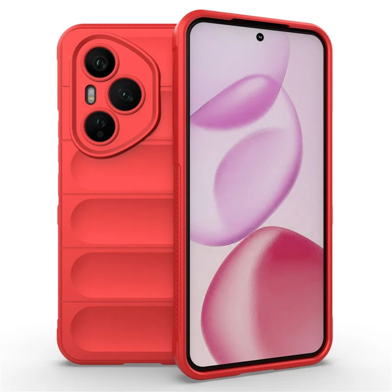 For Honor 400 Pro 5G (Global) Case Anti-Drop Soft TPU Rugged Phone Back Cover - Red