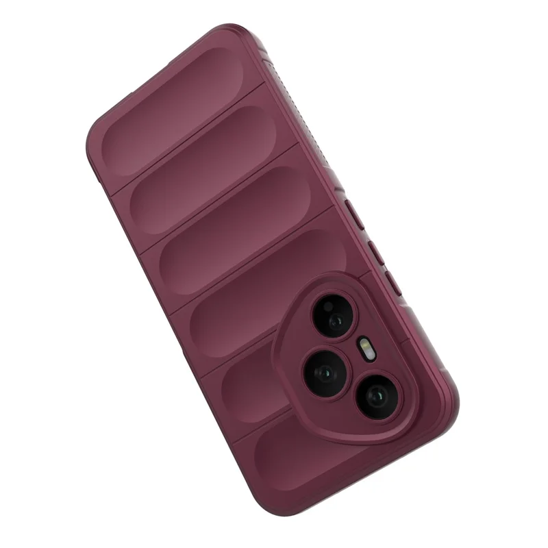 For Honor 400 Pro 5G (Global) Case Anti-Drop Soft TPU Rugged Phone Back Cover - Wine Red