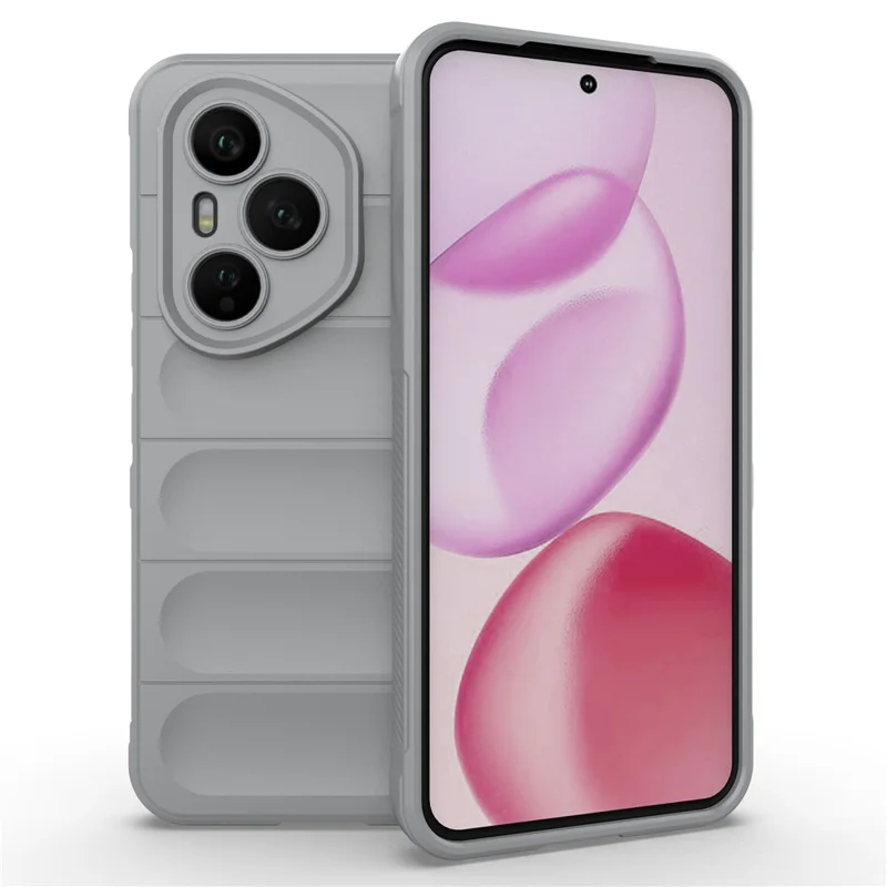 For Honor 400 Pro 5G (Global) Case Anti-Drop Soft TPU Rugged Phone Back Cover - Light Grey