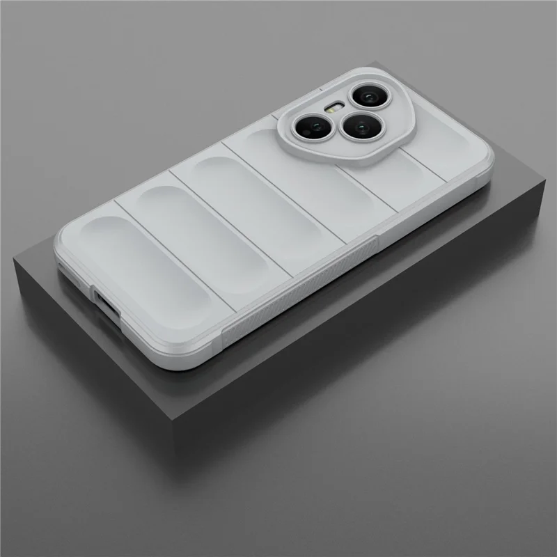 For Honor 400 Pro 5G (Global) Case Anti-Drop Soft TPU Rugged Phone Back Cover - Light Grey