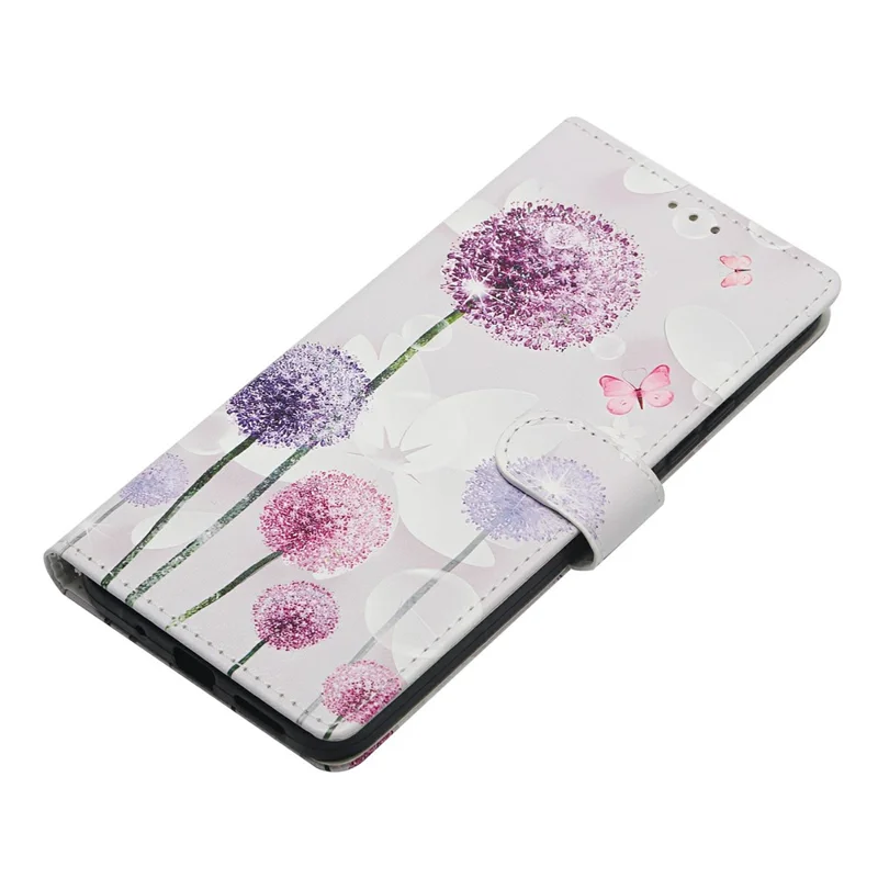For iPhone 17 Air Case Pattern Printing Wallet Stand Flip Leather Phone Cover with Strap - Dandelion