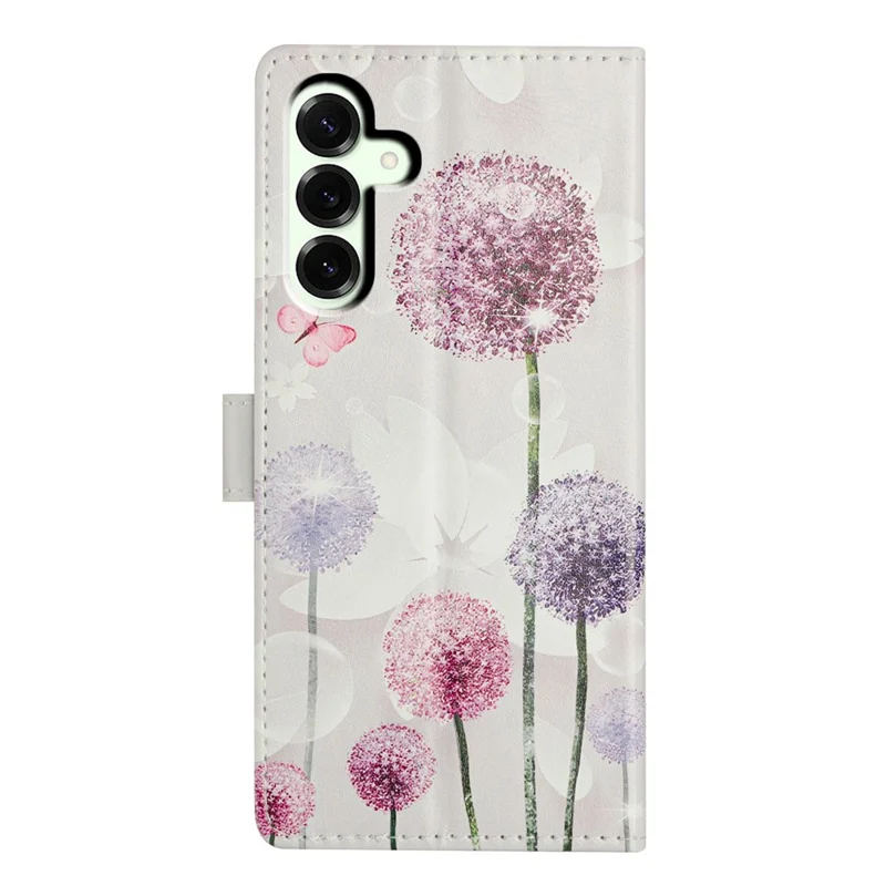 For Samsung Galaxy A17 Case Pattern Printing Wallet Stand Flip Leather Phone Cover with Strap - Dandelion