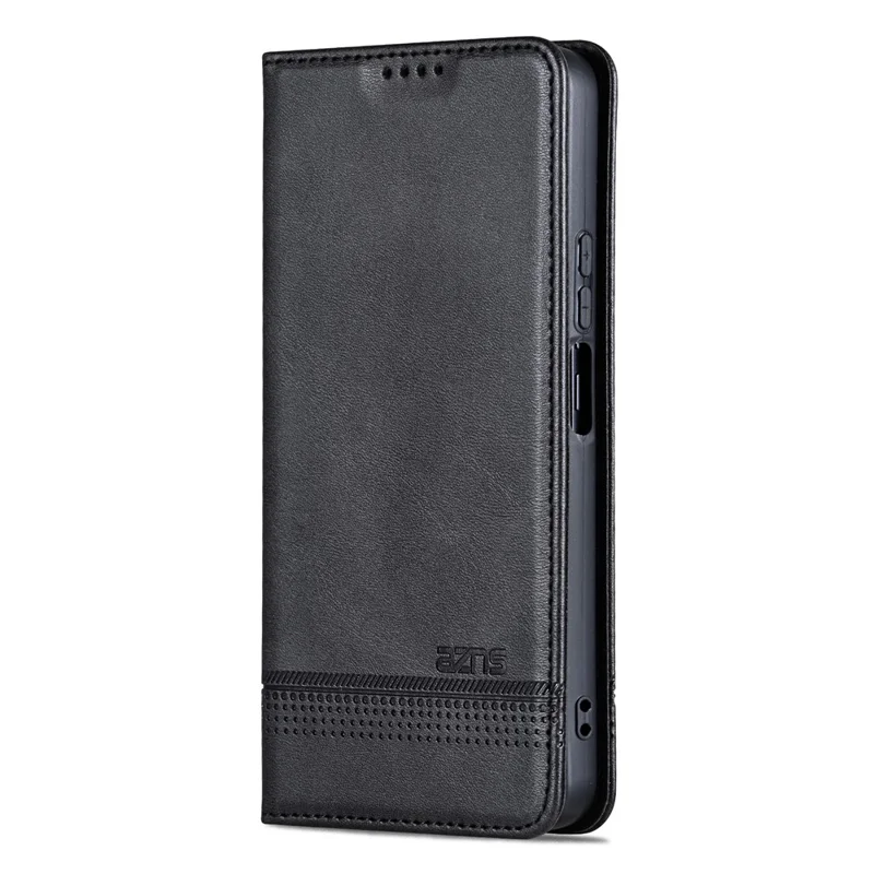 AZNS For Huawei nova 14 5G Case Cowhide Texture PU Leather Wallet Phone Cover - Black