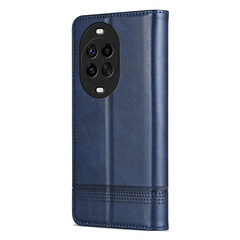 AZNS Für Huawei nova 14 Ultra 5G Hülle aus Kuhledertextur PU-Leder Brieftasche Handyhülle - Blau