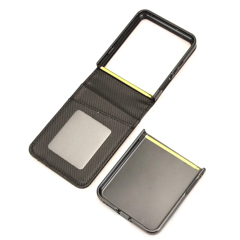 Pour Motorola Razr 60 Ultra 5G Étui en cuir PU + PC Porte-cartes Housse de téléphone portable - Marron