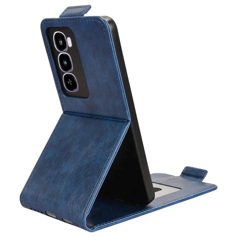 Cover per itel City 100 4G con Custodia a Libro Magnetica, Verticale, in Pelle, con Porta Carte - Blu Scuro