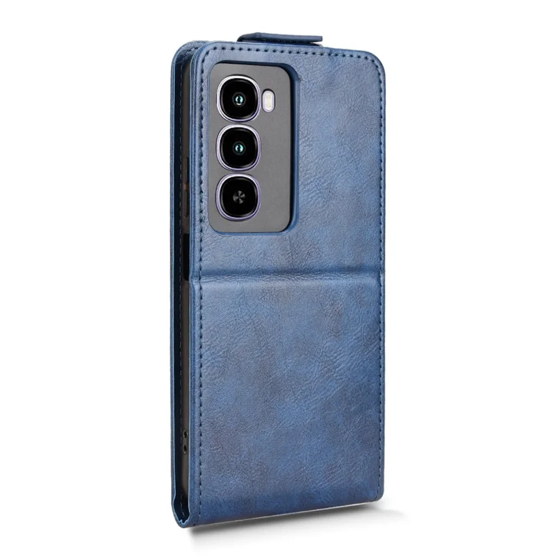 Cover per itel City 100 4G con Custodia a Libro Magnetica, Verticale, in Pelle, con Porta Carte - Blu Scuro