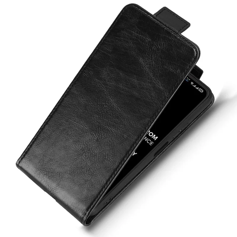 Pour itel Zeno 10 4G Étui avec Support Fermeture Magnétique Rabat Vertical en Cuir avec Porte-Cartes - Noir
