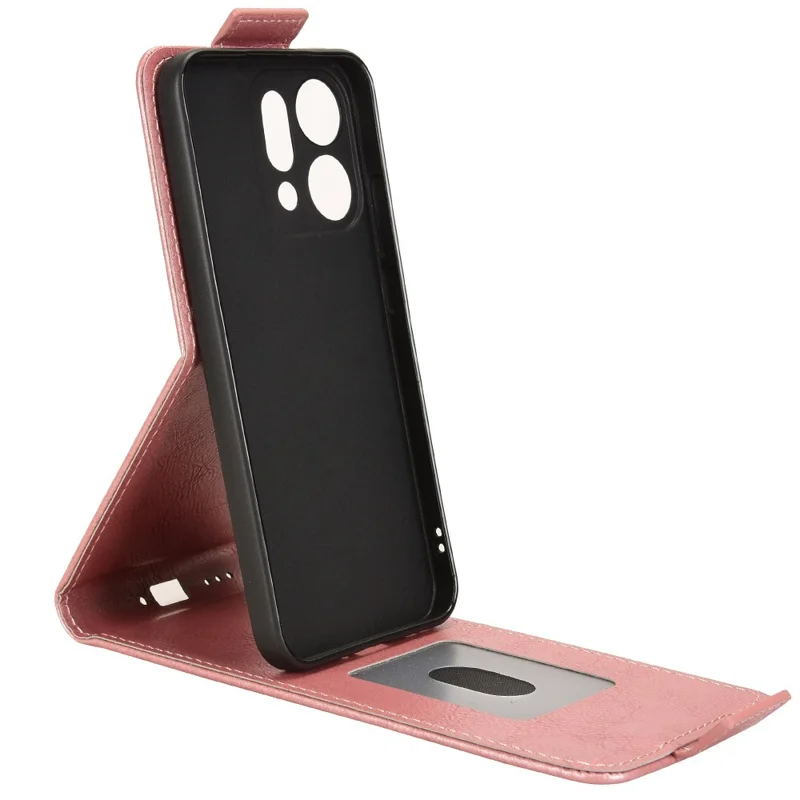 Cover per Oppo Reno14 Pro 5G (Globale) con Custodia Verticale Pieghevole in Pelle, Chiusura Magnetica e Porta Carte - Oro Rosa