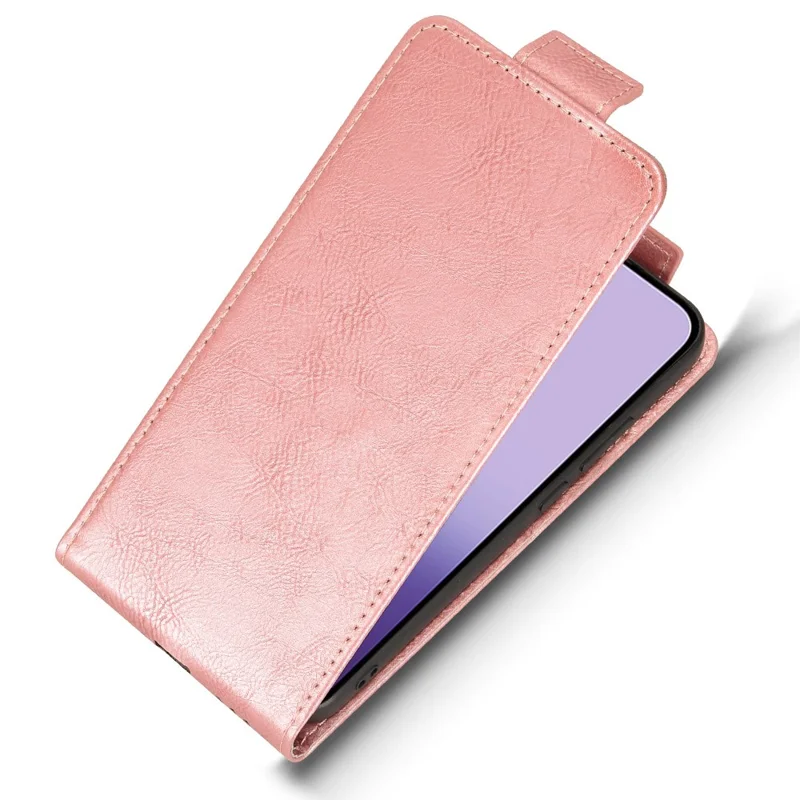 Cover per Oppo Reno14 Pro 5G (Globale) con Custodia Verticale Pieghevole in Pelle, Chiusura Magnetica e Porta Carte - Oro Rosa